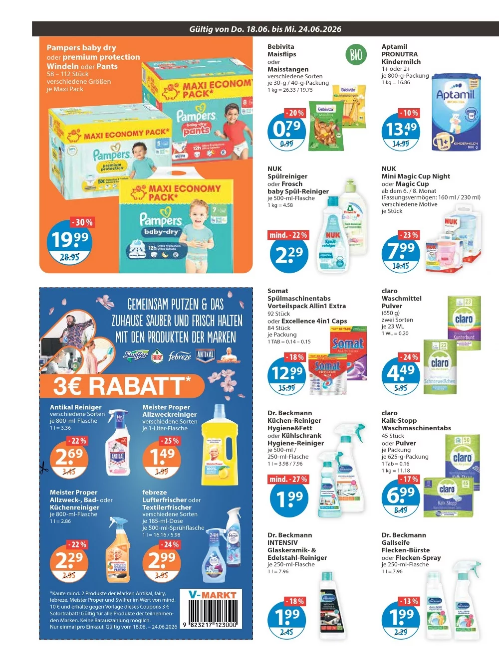 V-Markt Prospekt Aktuell ab 18.06.2026 | Nächste Woche Online Blättern 10 V Markt prospekt prospekt juni 18 24 10