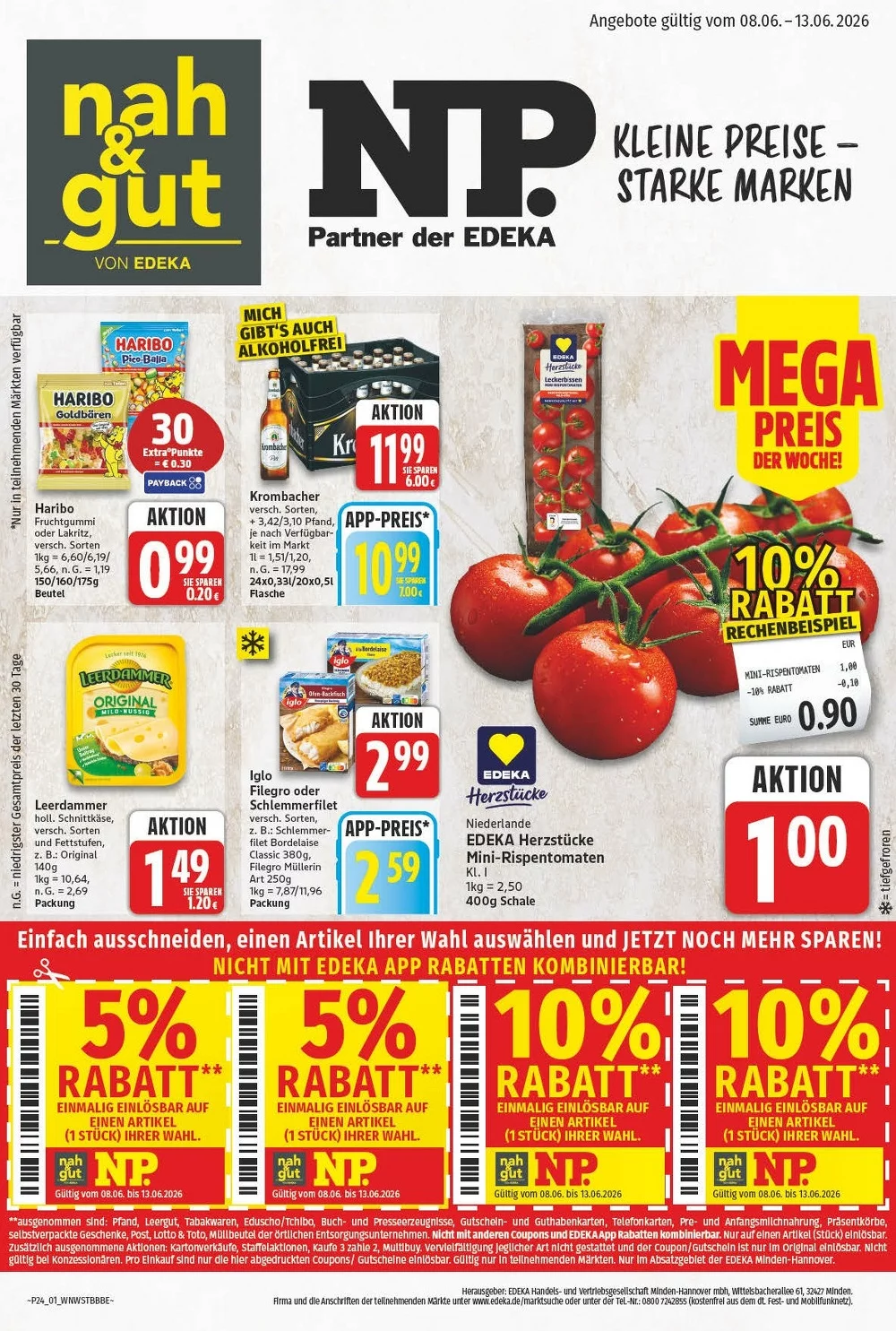 NP Discount Prospekt (Nah&Gut) Aktuell ab 08.06.2026 | Nächste Woche Online Blättern 1 np prospekt kw-24