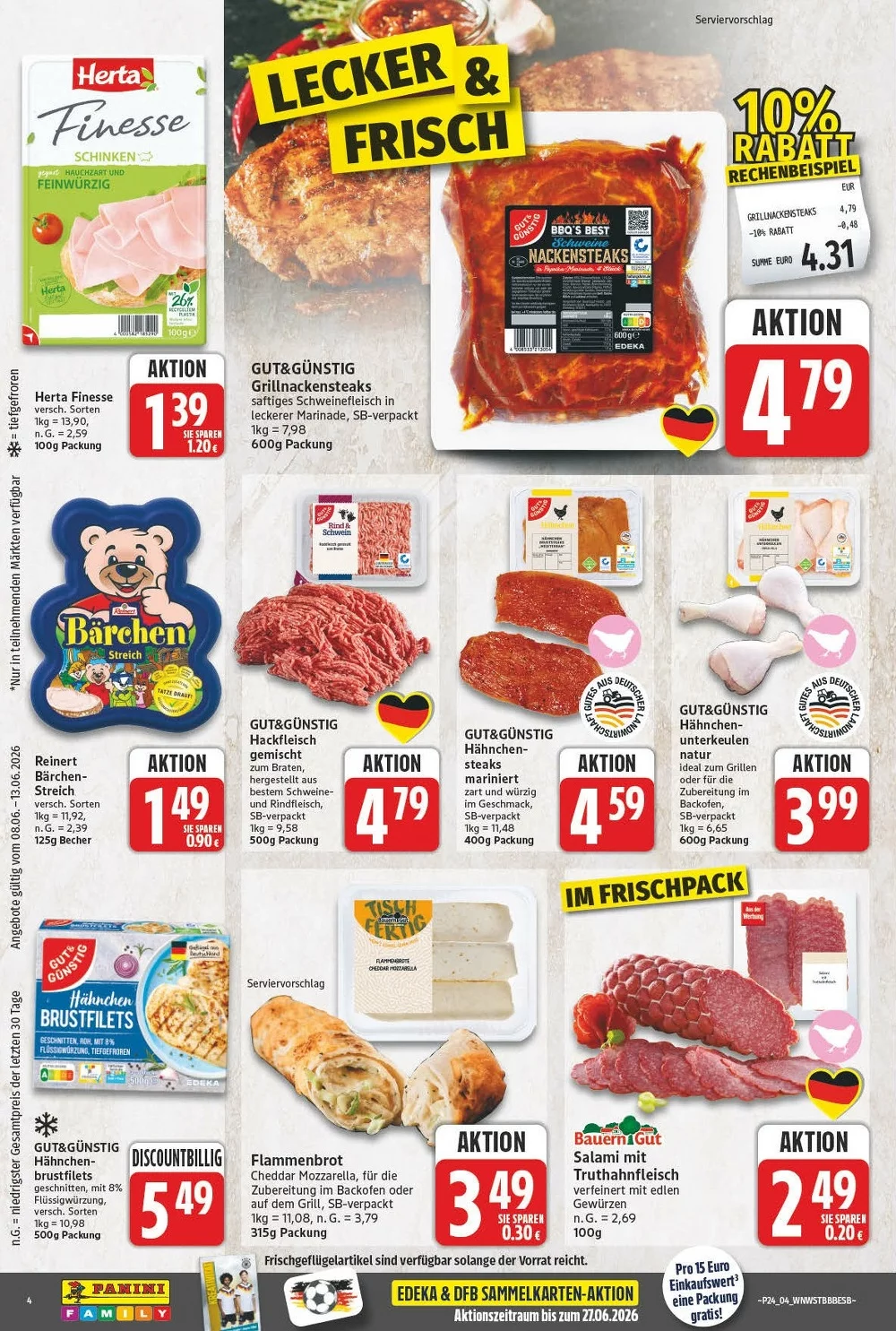 NP Discount Prospekt (Nah&Gut) Aktuell ab 08.06.2026 | Nächste Woche Online Blättern 4 np prospekt juni 8 13 4