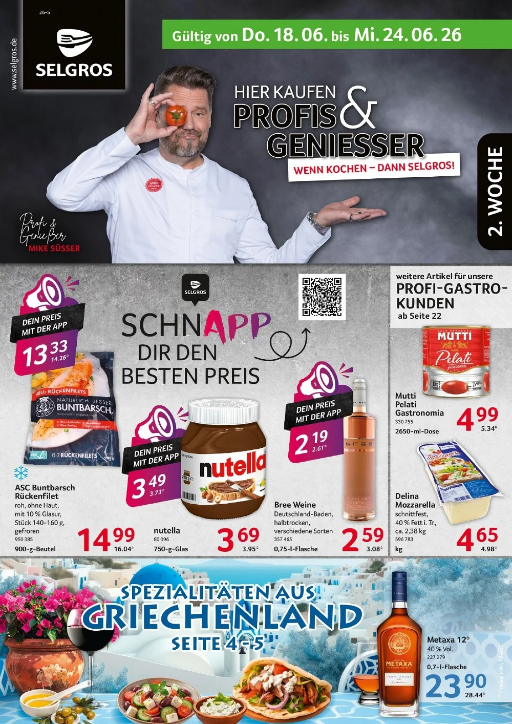 Selgros Prospekt (Food) Aktuell ab 18.06.2026 | Nächste Woche Online Blättern 1 selgros prospekt kw-25
