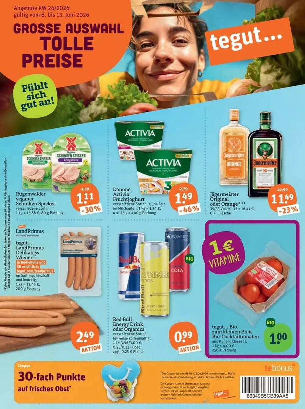 Tegut Prospekt Aktuell ab 08.06.2026 | Nächste Woche Online Blättern 3 tegut prospekt juni 8 13 3