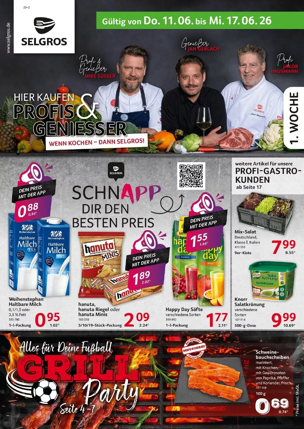 Selgros Prospekt (Food) Aktuell ab 11.06.2026 | Nächste Woche Online Blättern 1 selgros prospekt kw24