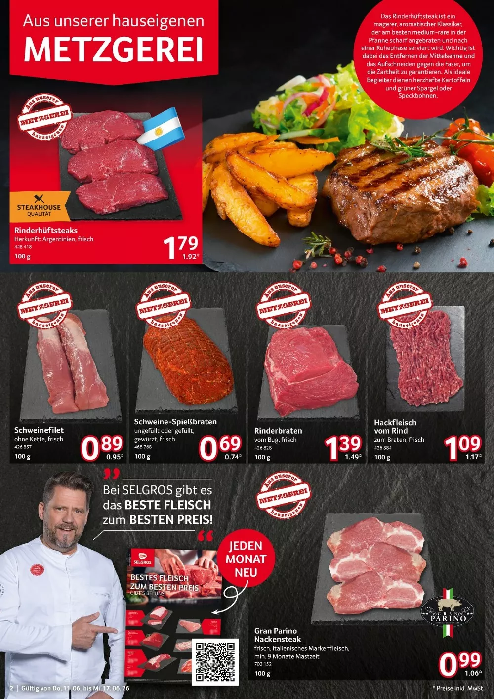Selgros Prospekt (Food) Aktuell ab 11.06.2026 | Nächste Woche Online Blättern 2 selgros prospekt food juni 11 17 2