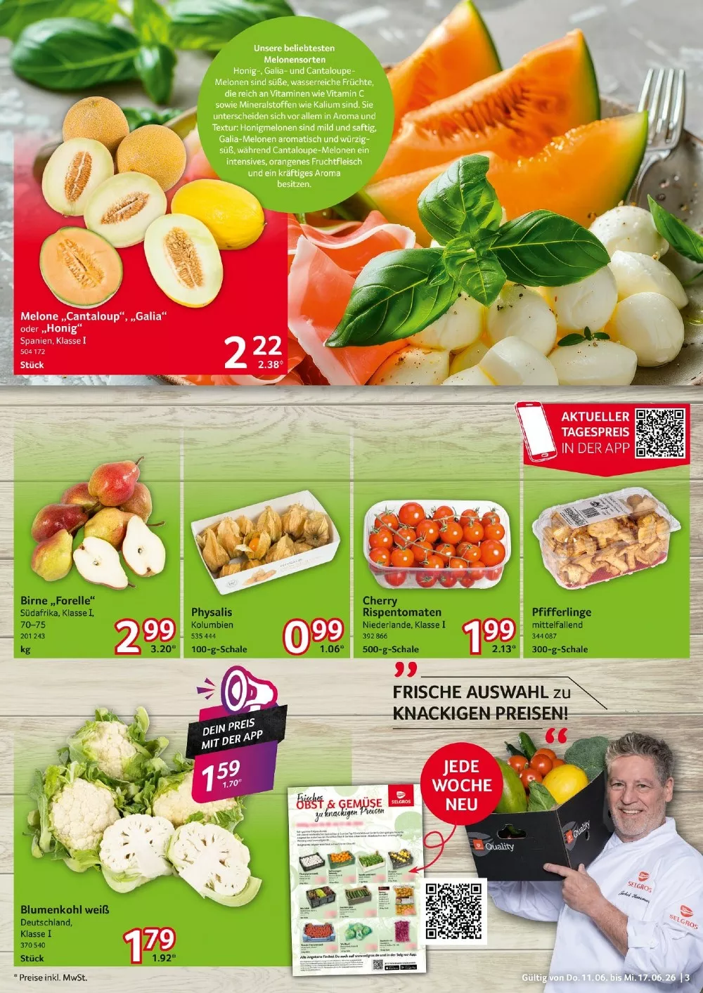 Selgros Prospekt (Food) Aktuell ab 11.06.2026 | Nächste Woche Online Blättern 3 selgros prospekt food juni 11 17 3