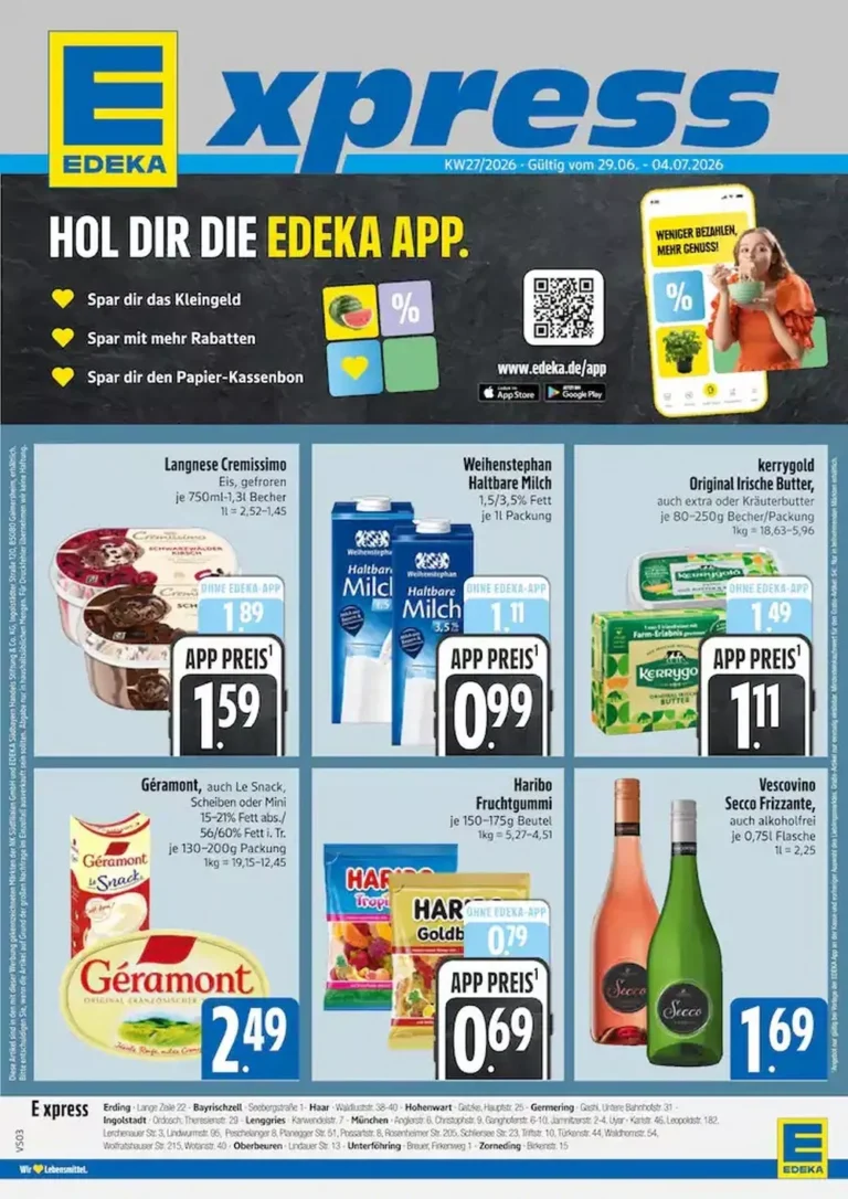 edeka xpress prospekt kw-27 neu